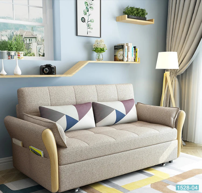 sofa bed with mattress