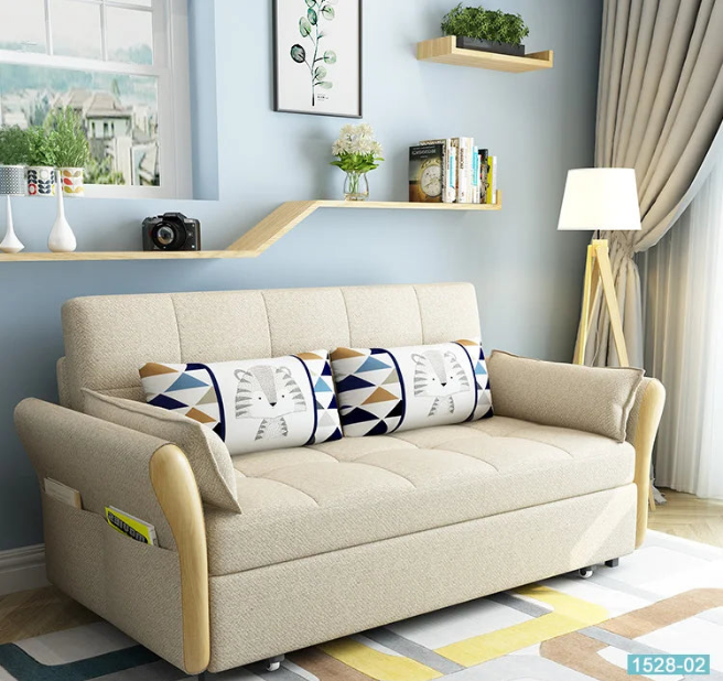 sofa bed with mattress