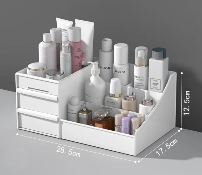 plastic cosmetic storage box organizer