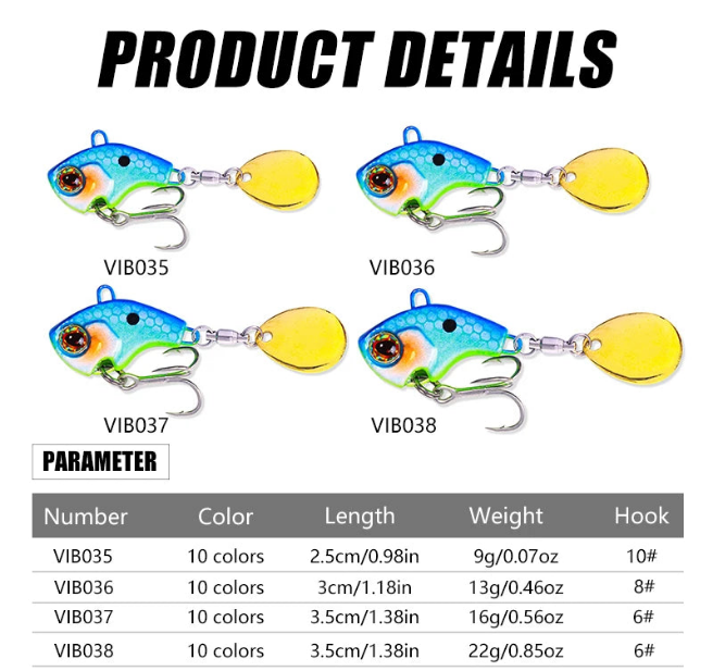 metal fishing lures