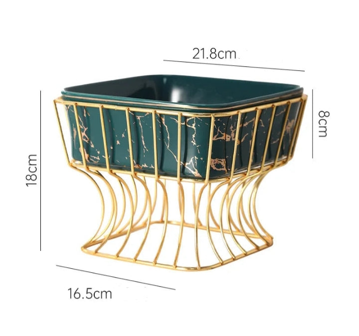 Iron Rack Fruit plate Ceramic